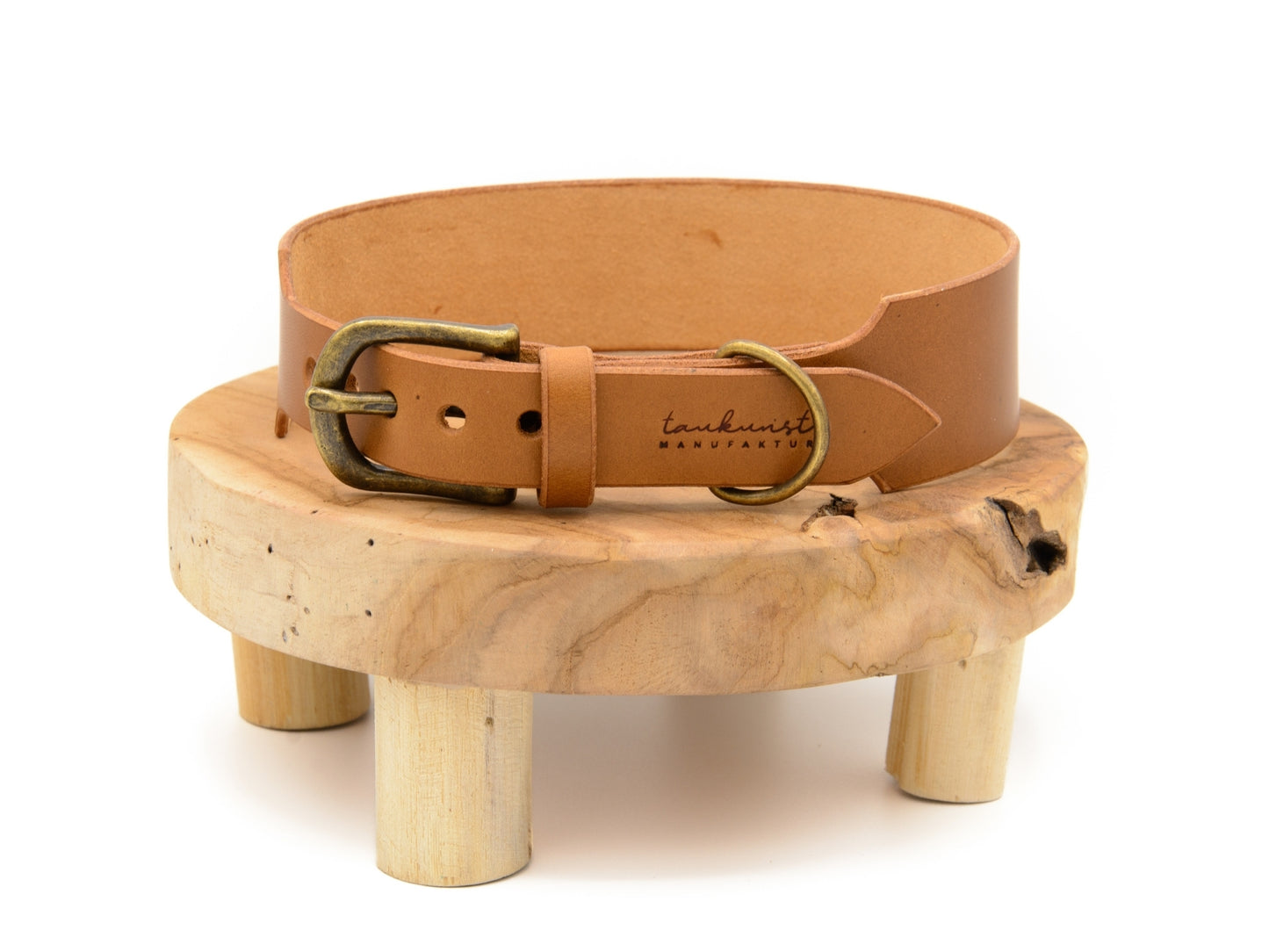 SALE | Lederhalsband 'Waldstreuner' Camel
