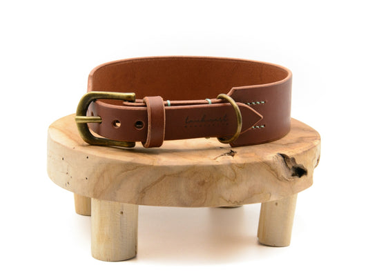 SALE | Lederhalsband 'Waldgeist' Braun
