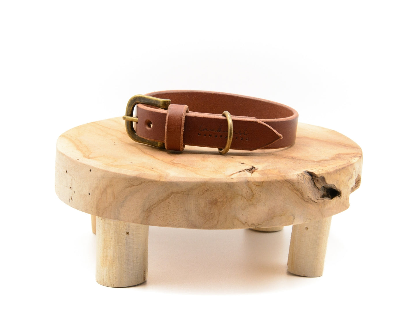 SALE | Lederhalsband 'Waldstreuner' Braun
