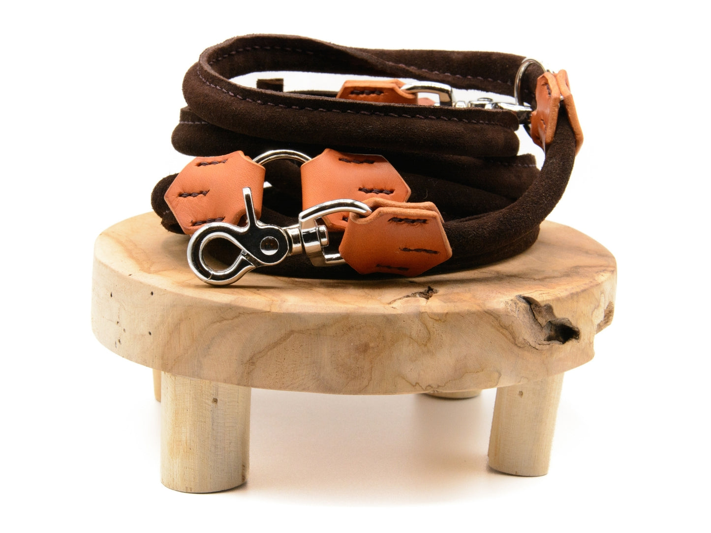 SALE | Wildlederleine 'Wildfang' Dunkelbraun
