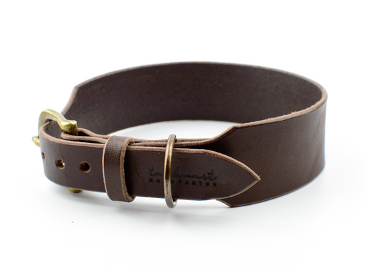 Breites Hundehalsband Leder Cora