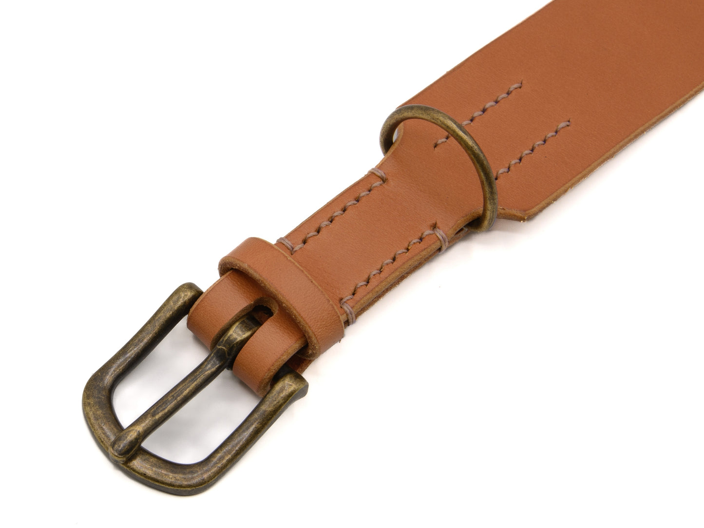 Lederhalsband 'Waldgeist' Cognac
