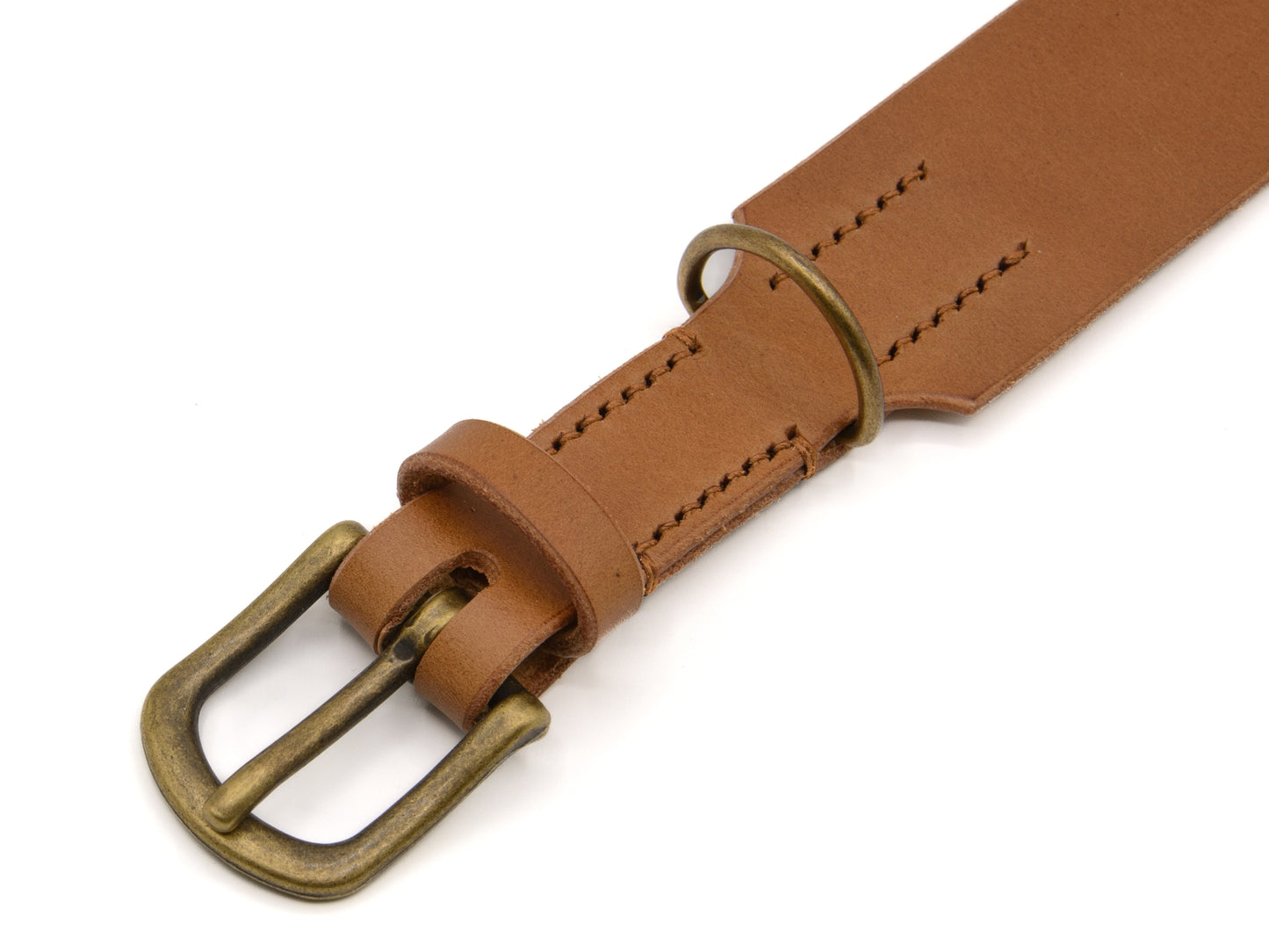 Lederhalsband 'Waldgeist' Camel
