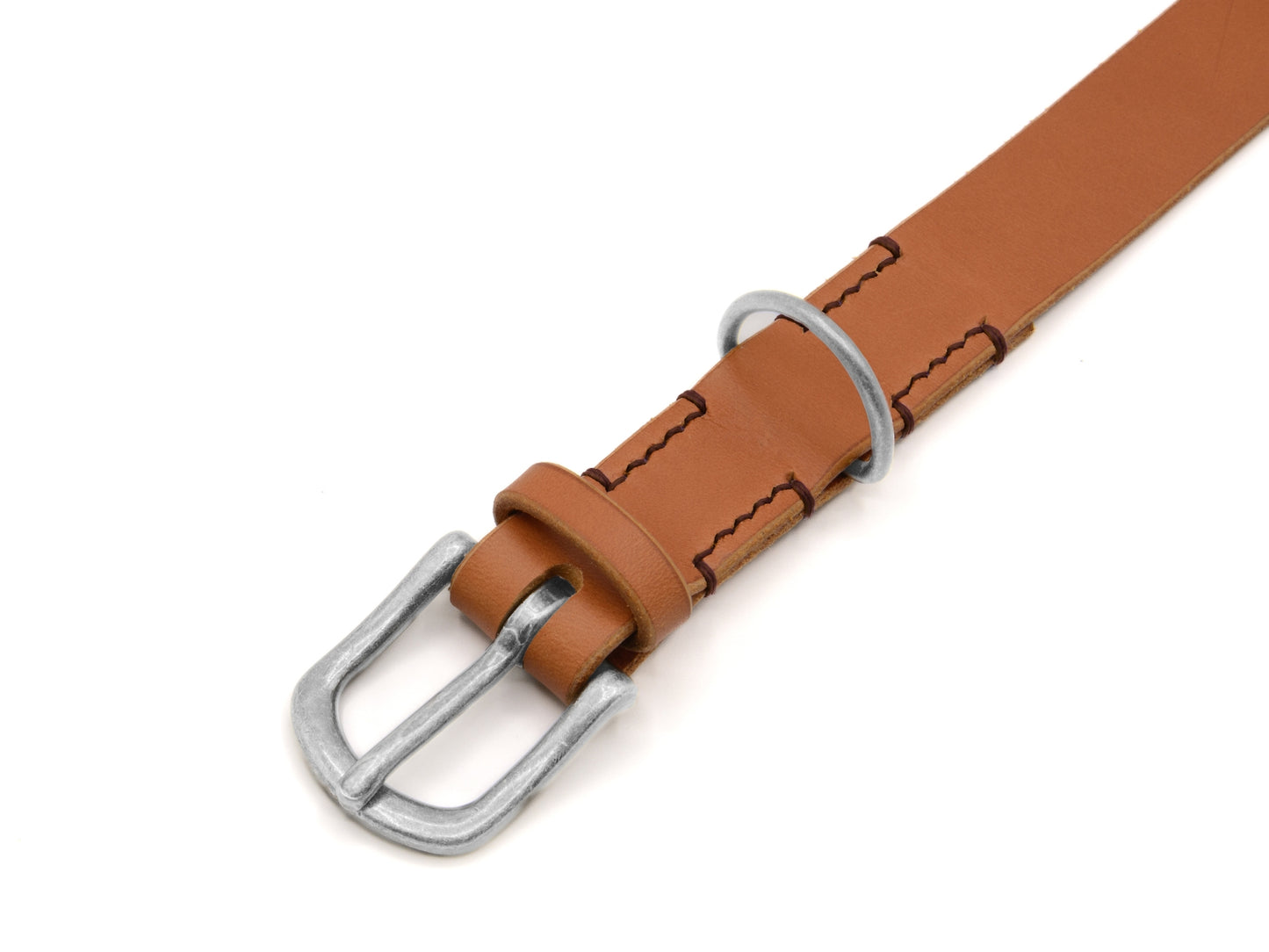 Lederhalsband 'Waldgeist' Cognac

