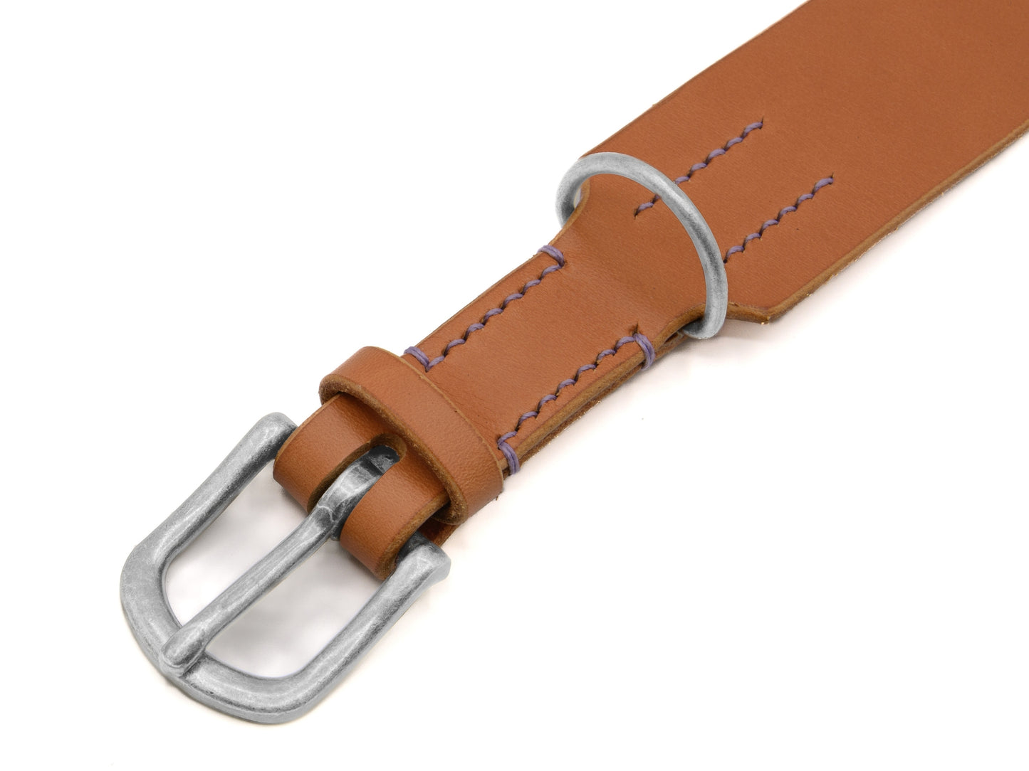 Lederhalsband 'Waldgeist' Cognac
