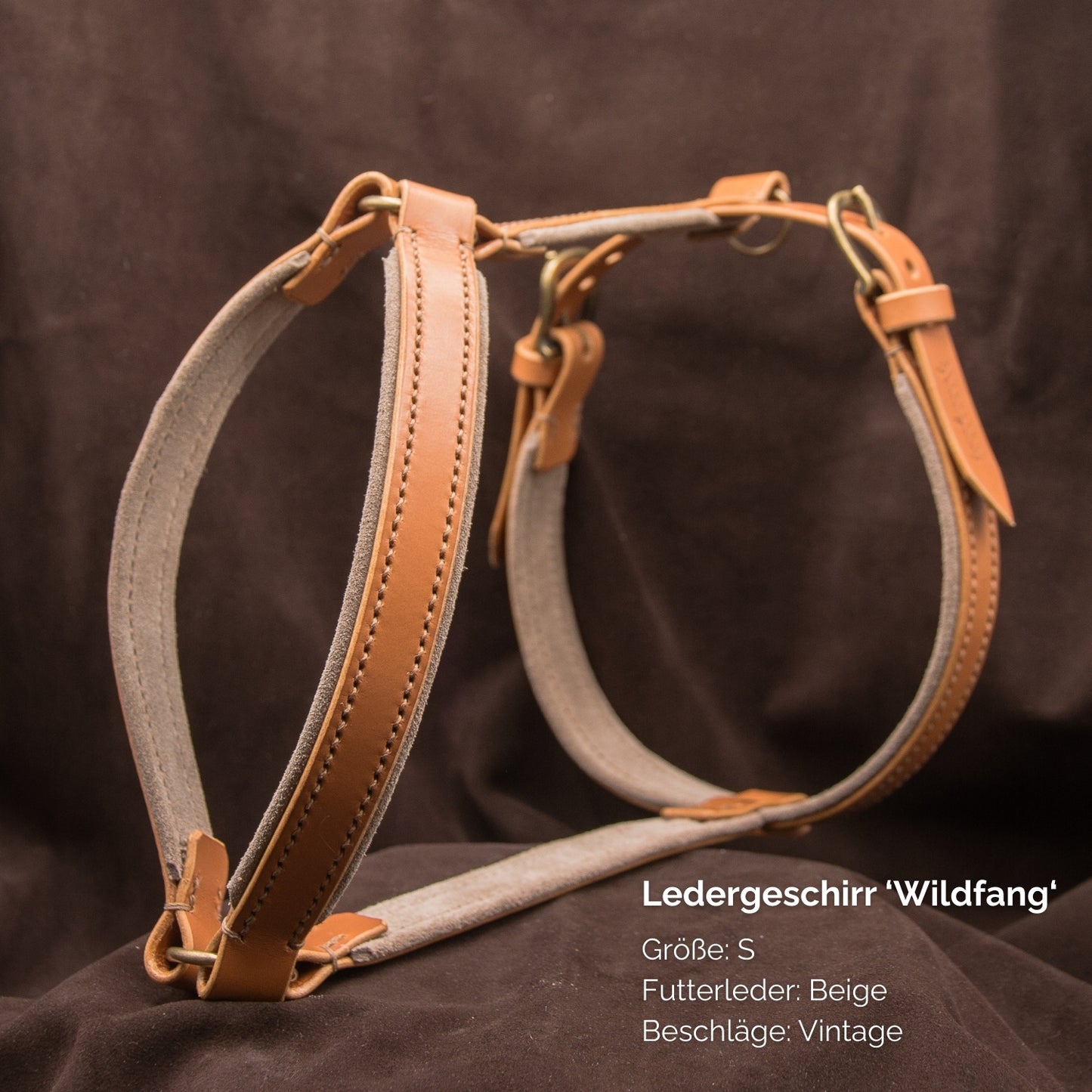 Ledergeschirr 'Wildfang' Cognac

