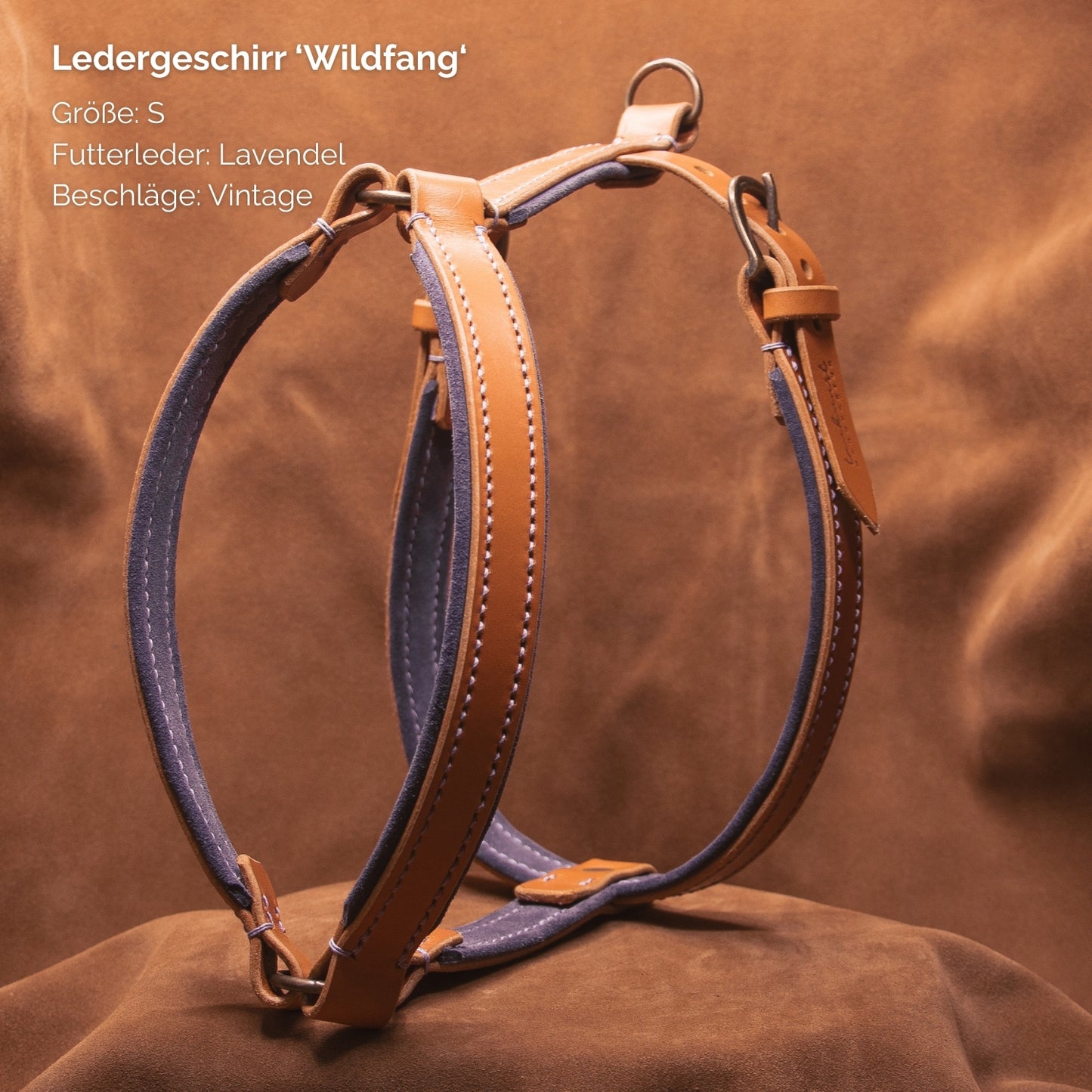 Ledergeschirr 'Wildfang' Cognac
