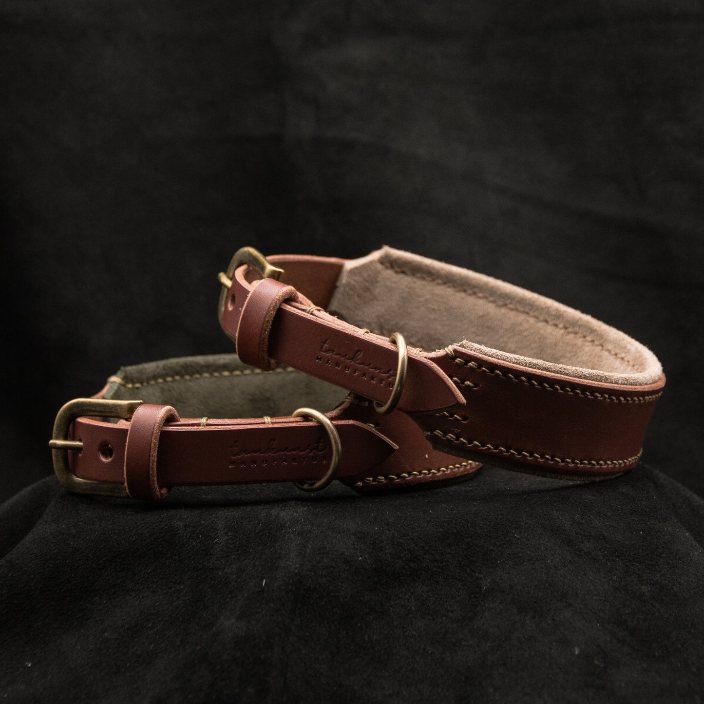 Lederhalsband 'Wildfang' Braun
