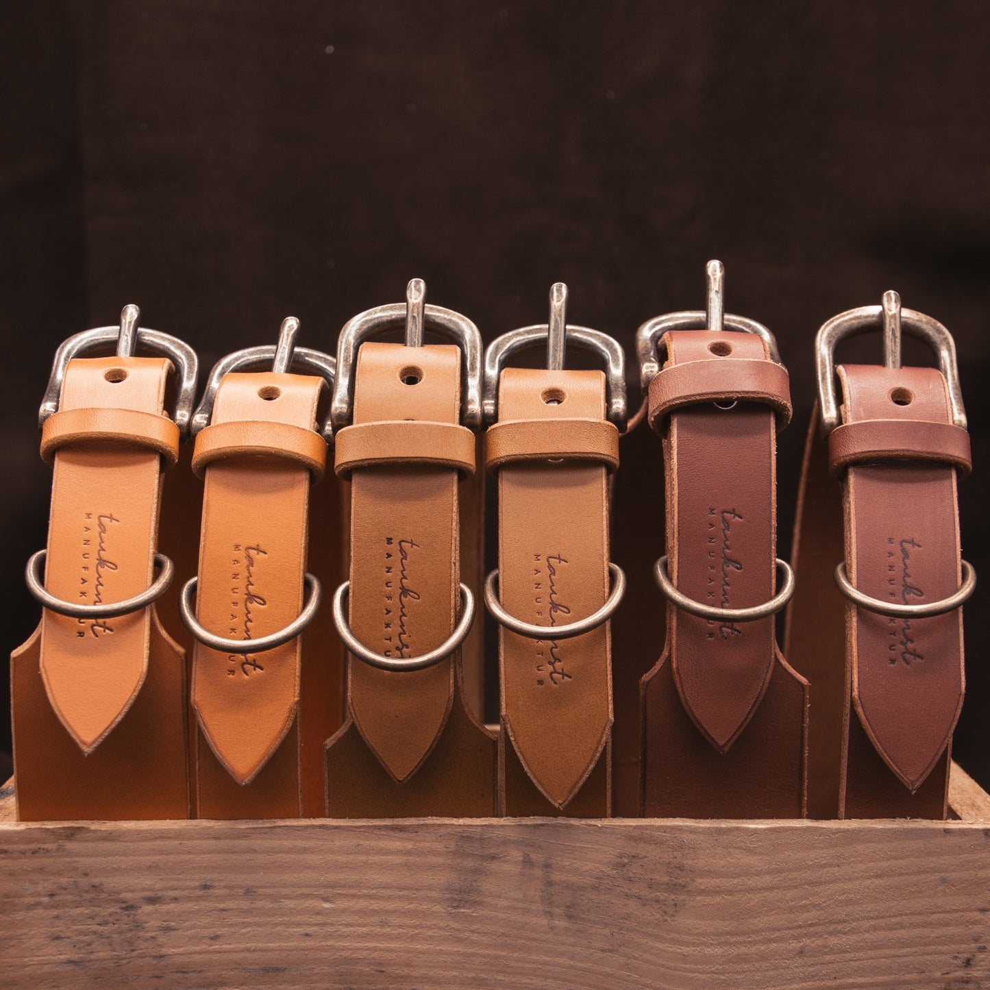 Lederhalsband 'Waldstreuner' Braun
