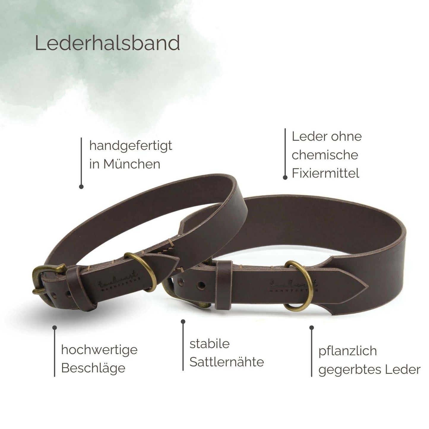 Lederhalsband 'Sattlersache'
