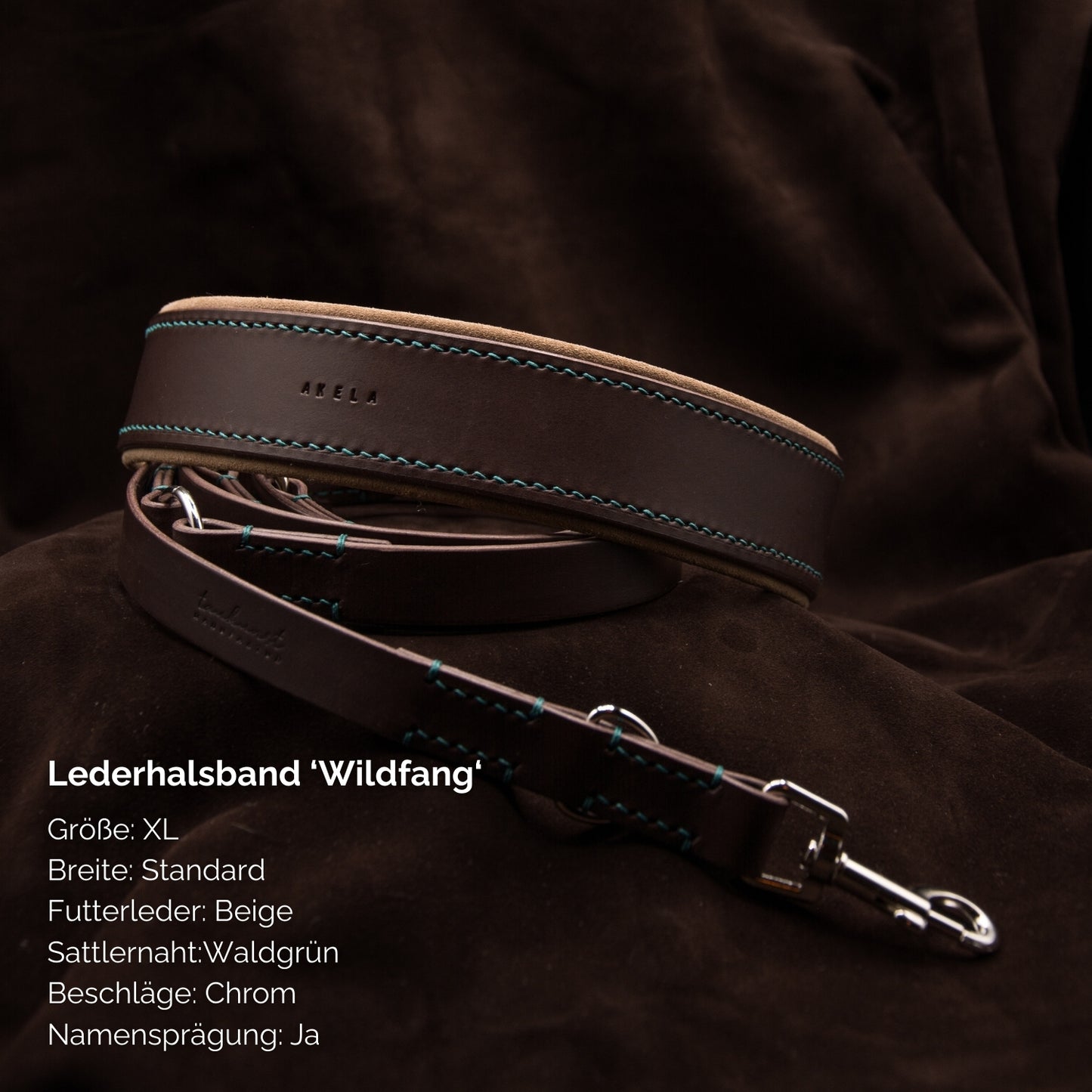 Lederhalsband 'Wildfang'
