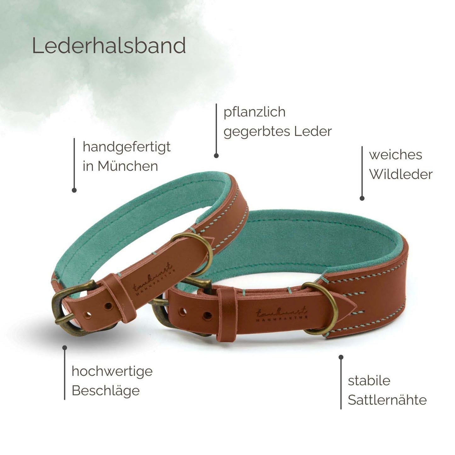 Lederhalsband 'Lederschmuser'
