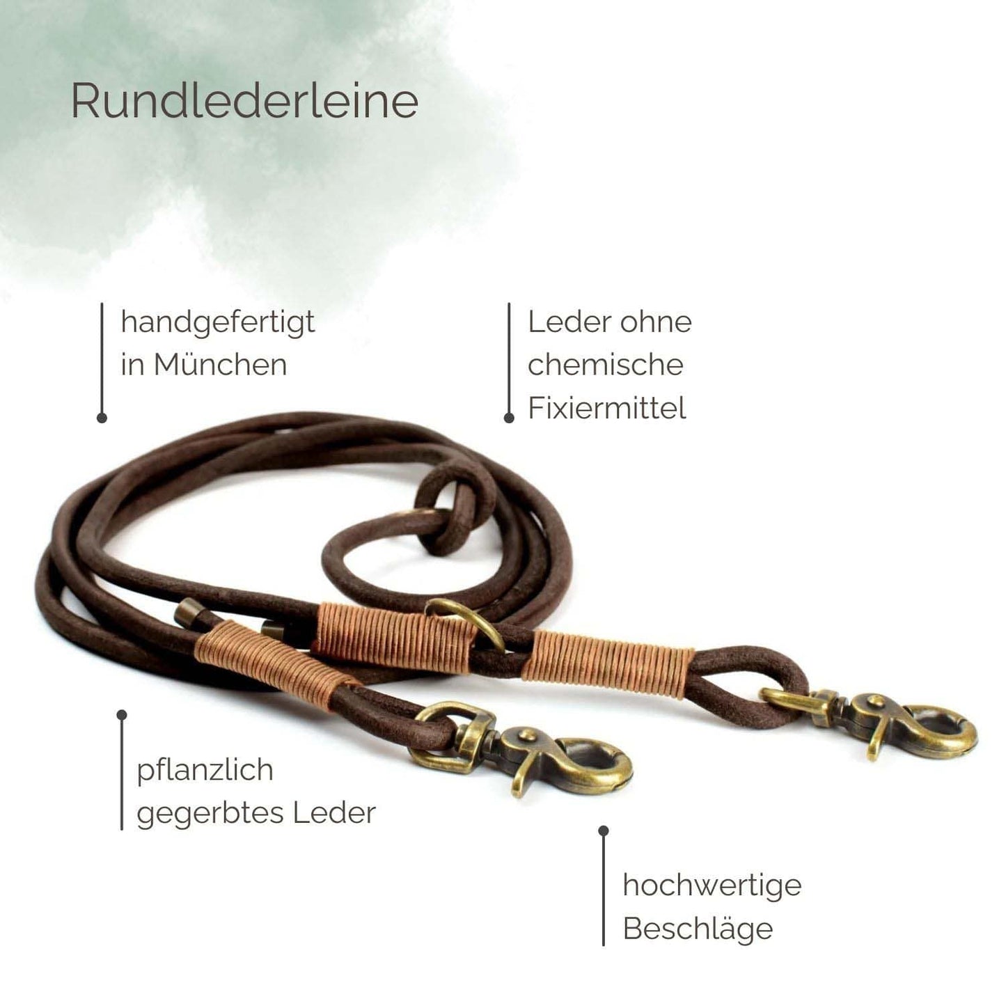 Rundlederleine 'Waldläufer'
