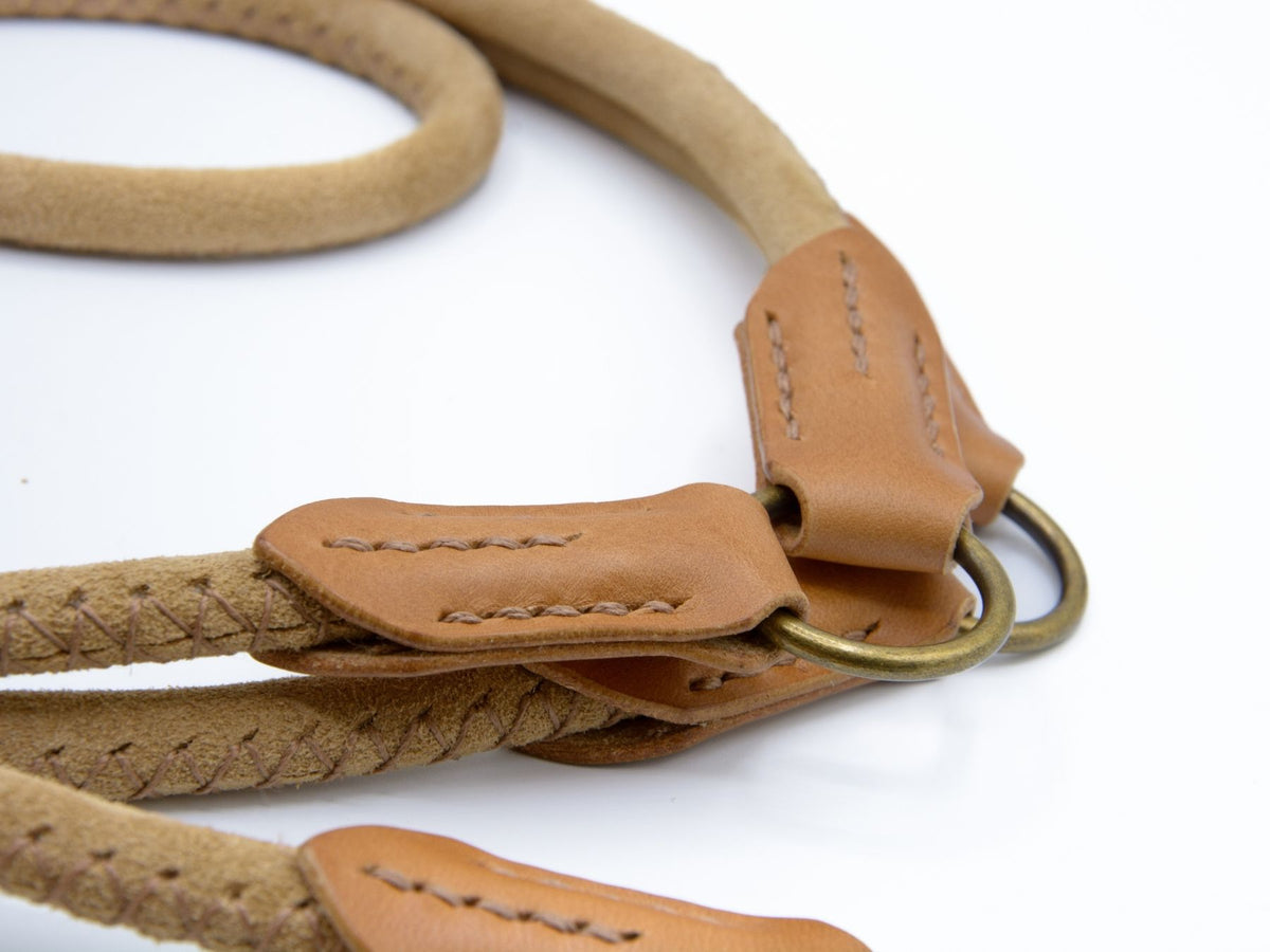 Rundlederleine 'Wildfang' Beige
