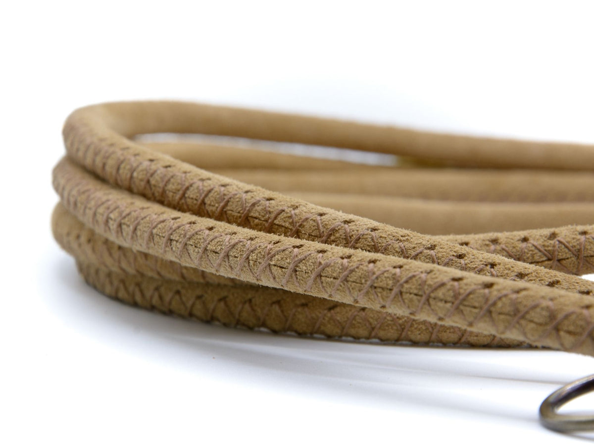 Rundlederleine 'Wildfang' Beige
