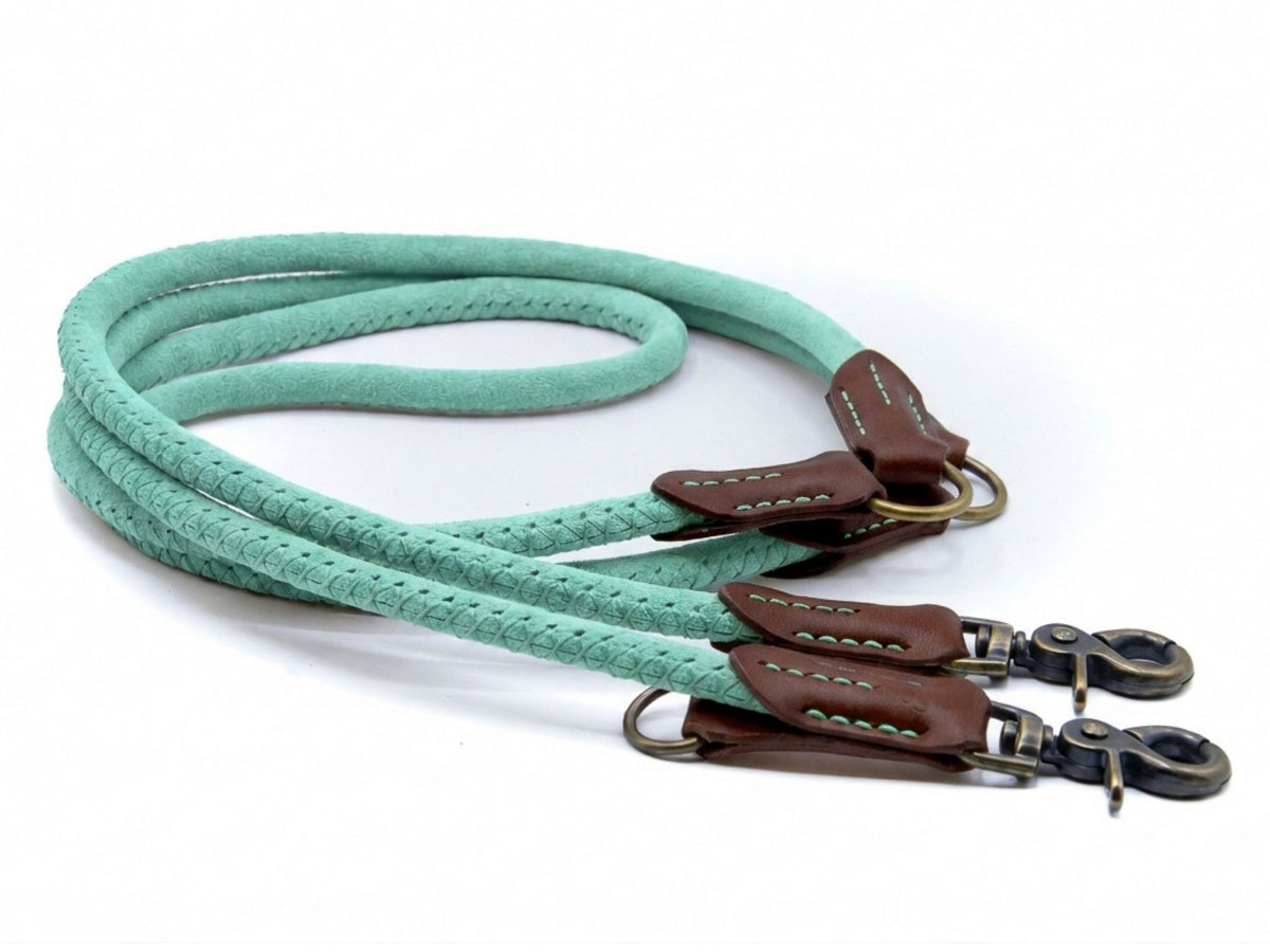 Rundlederleine 'Wildfang' Mint
