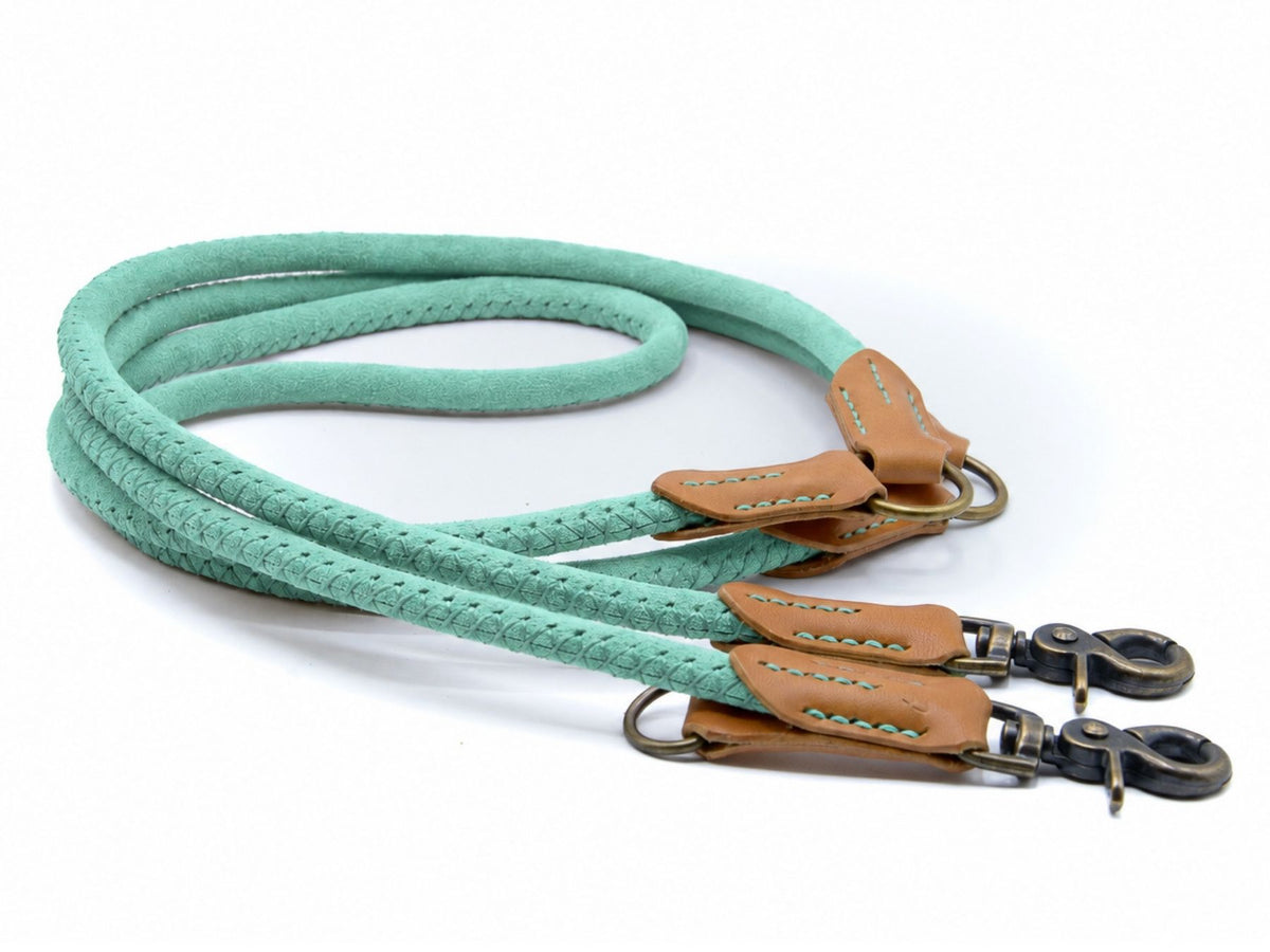 Rundlederleine 'Wildfang' Mint
