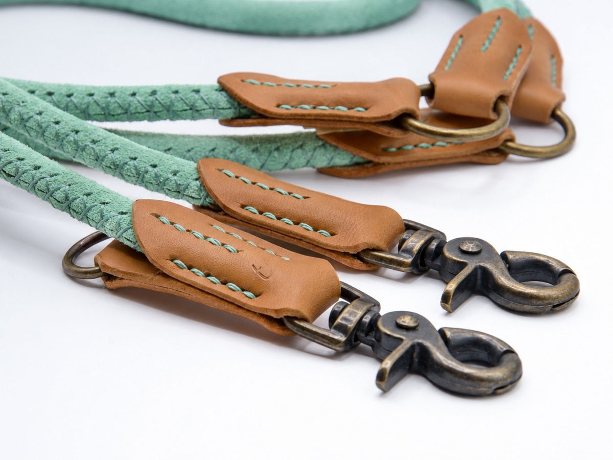 Rundlederleine 'Wildfang' Mint
