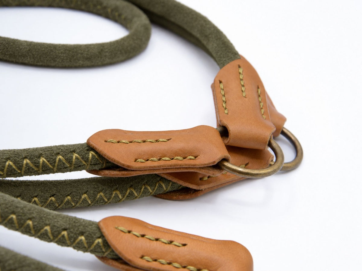 Rundlederleine 'Wildfang' Oliv
