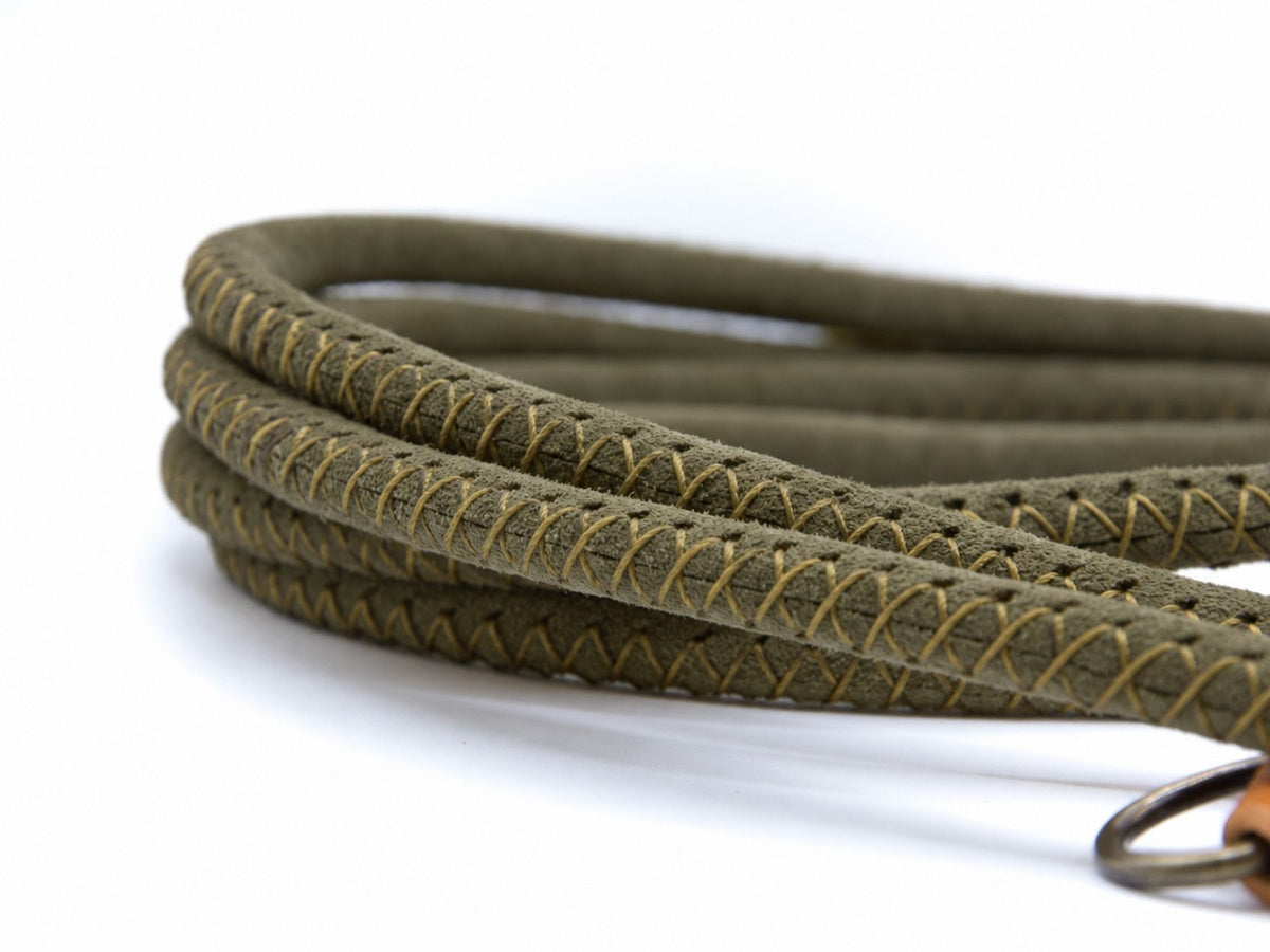 Rundlederleine 'Wildfang' Oliv
