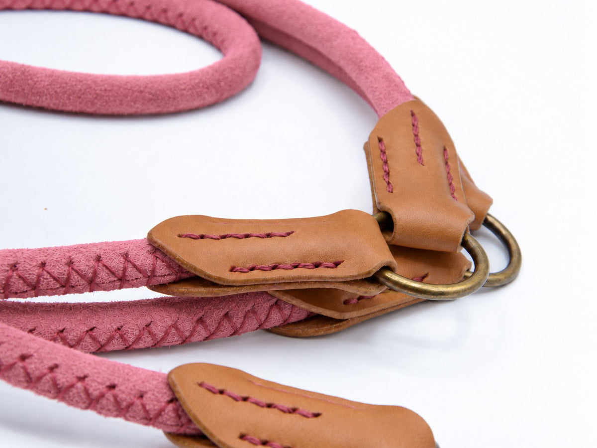 Rundlederleine 'Wildfang' Pink

