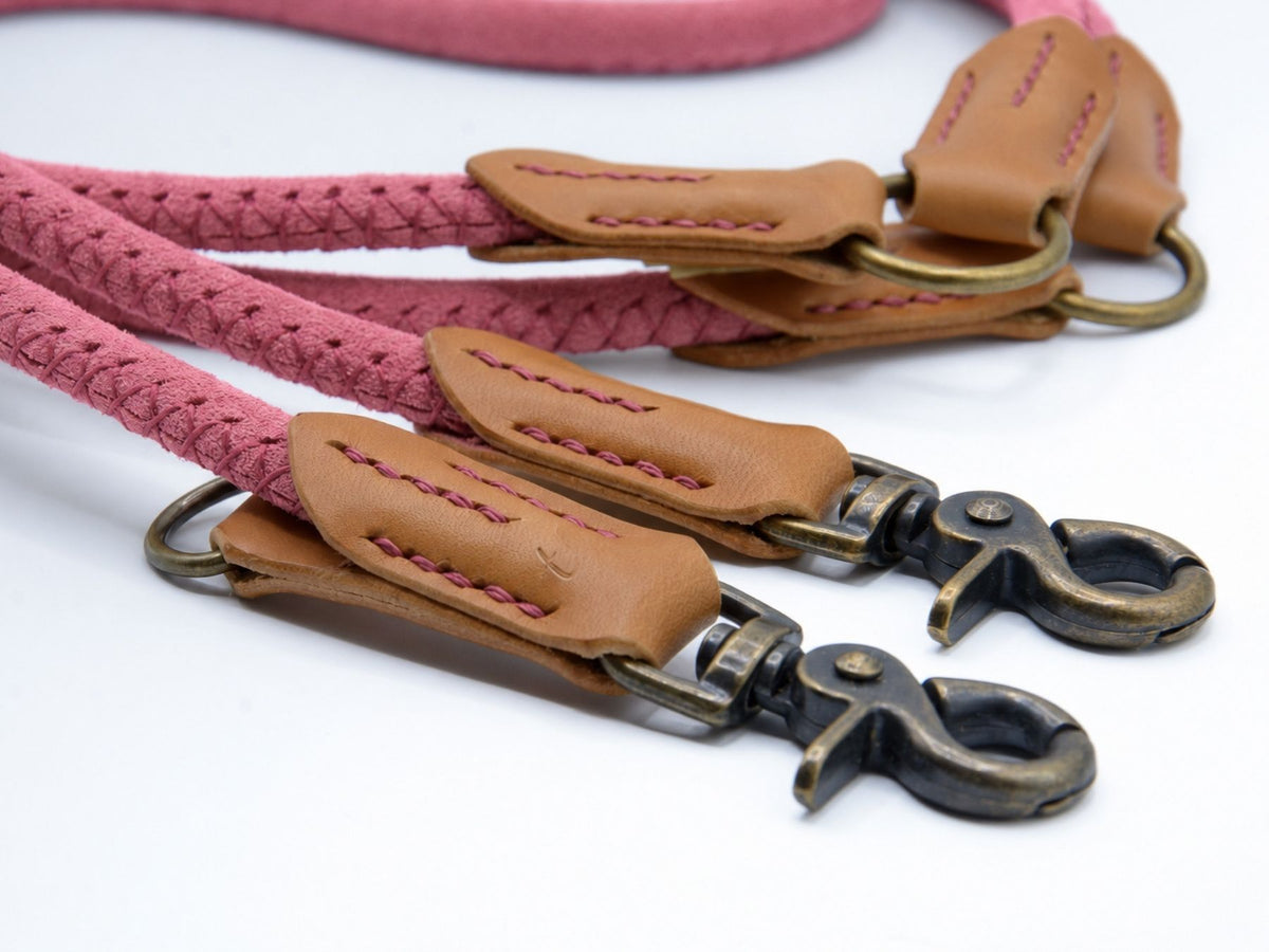 Rundlederleine 'Wildfang' Pink
