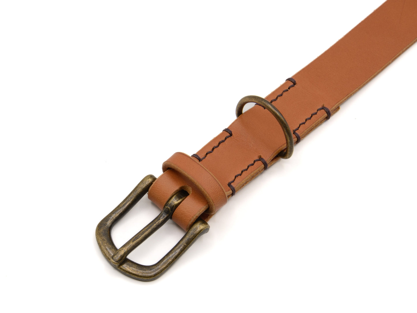 Lederhalsband 'Waldgeist' Cognac
