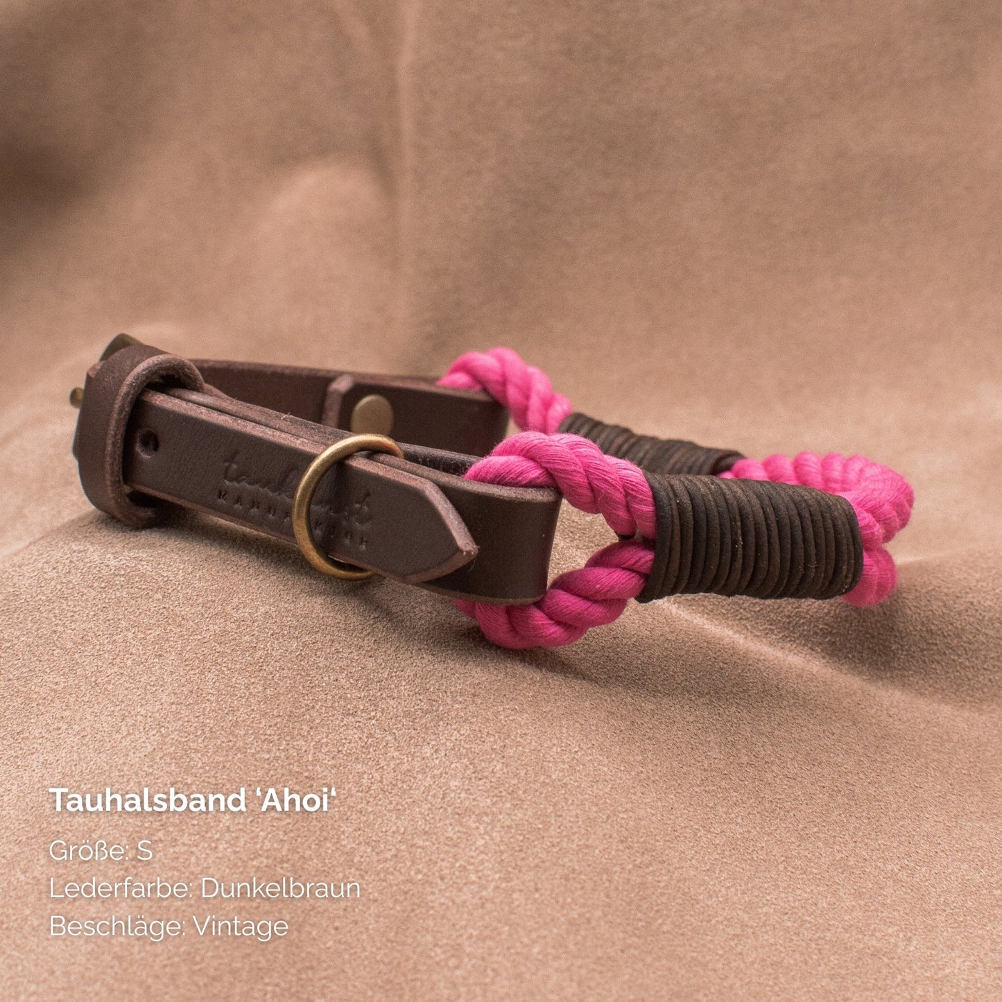 Tauhalsband 'Ahoi' Pink
