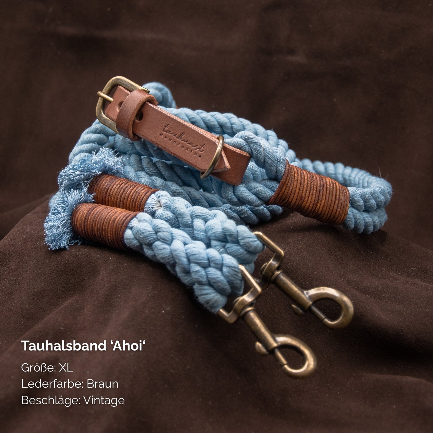 Tauhalsband 'Ahoi' Himmelblau
