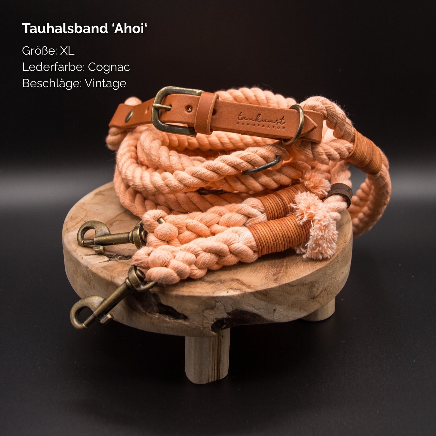 Tauhalsband 'Ahoi' Peach
