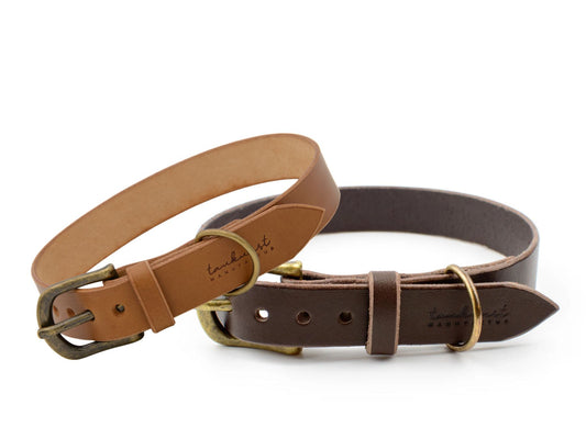 Welpenhalsband Leder 'Waldstreuner'
