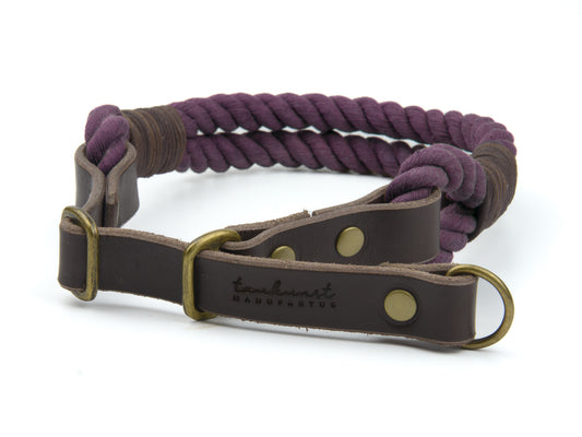 Zugstopp Tauhalsband 'Ahoi' Bordeaux
 Zugstopp Tauhalsband Viola für Hunde Dunkelbraun