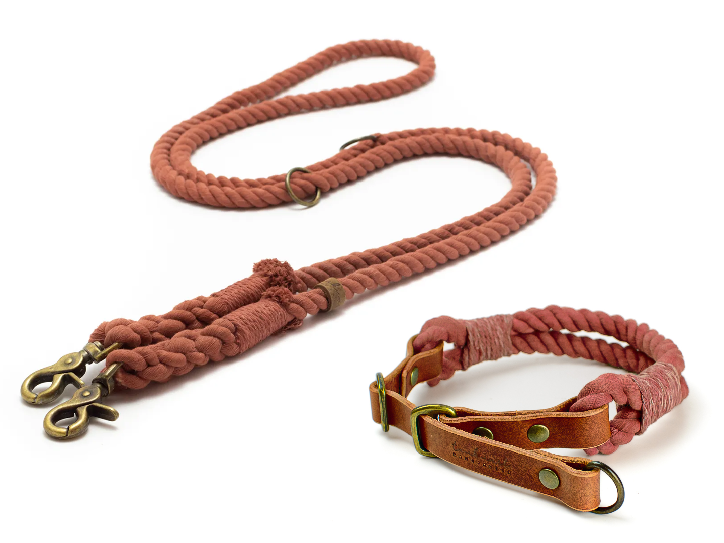 Zugstopp Halsband und Leine Tau Blossom