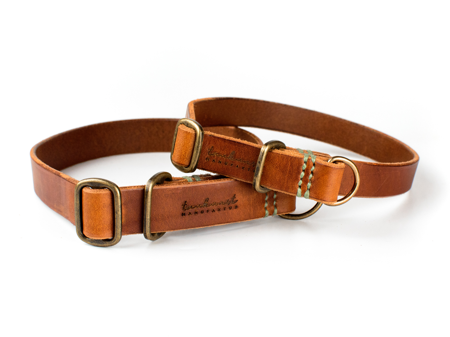 Zugstopp Hundehalsband Leder Bella Detail