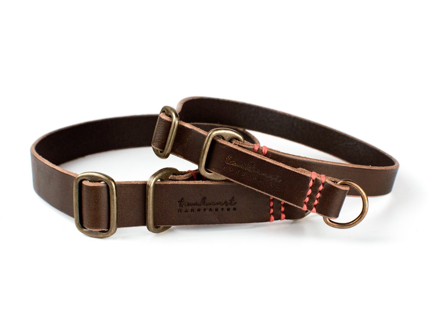 Zugstopp Hundehalsband Leder Wilma Detail