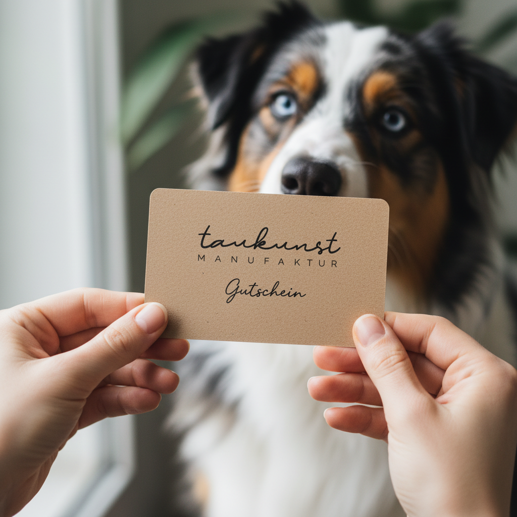 Australian Shepherd mit taukunst Gutschein