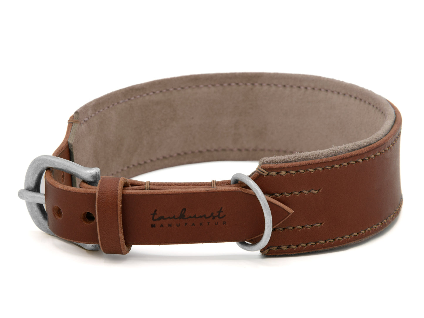 Lederhalsband 'Wildfang' Braun
