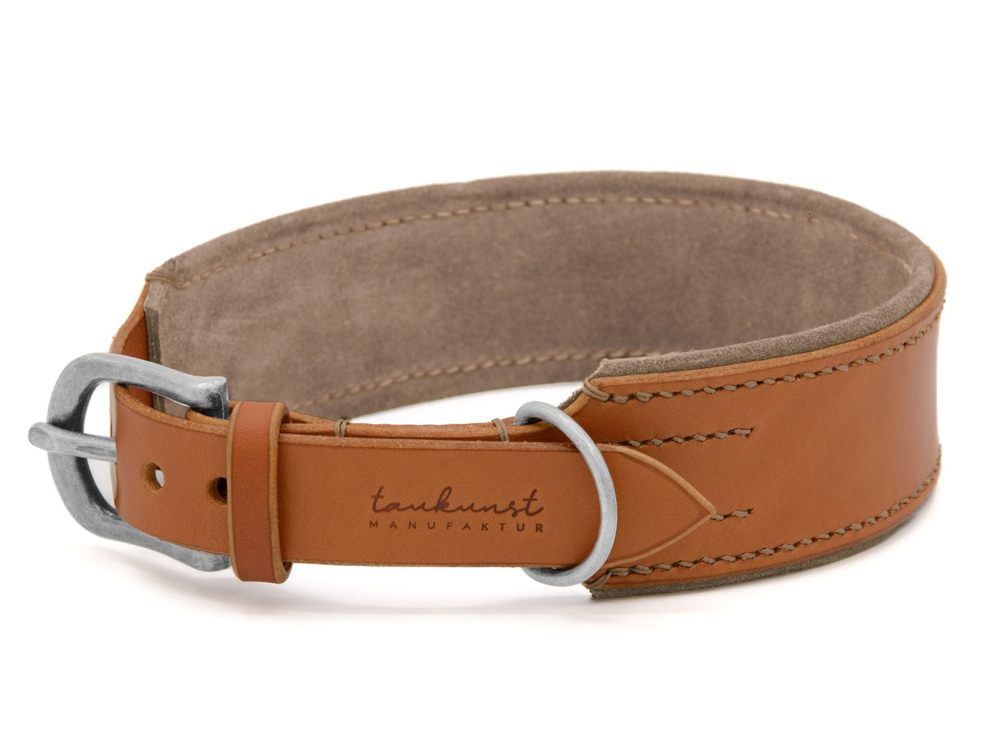 Lederhalsband 'Wildfang' Cognac
