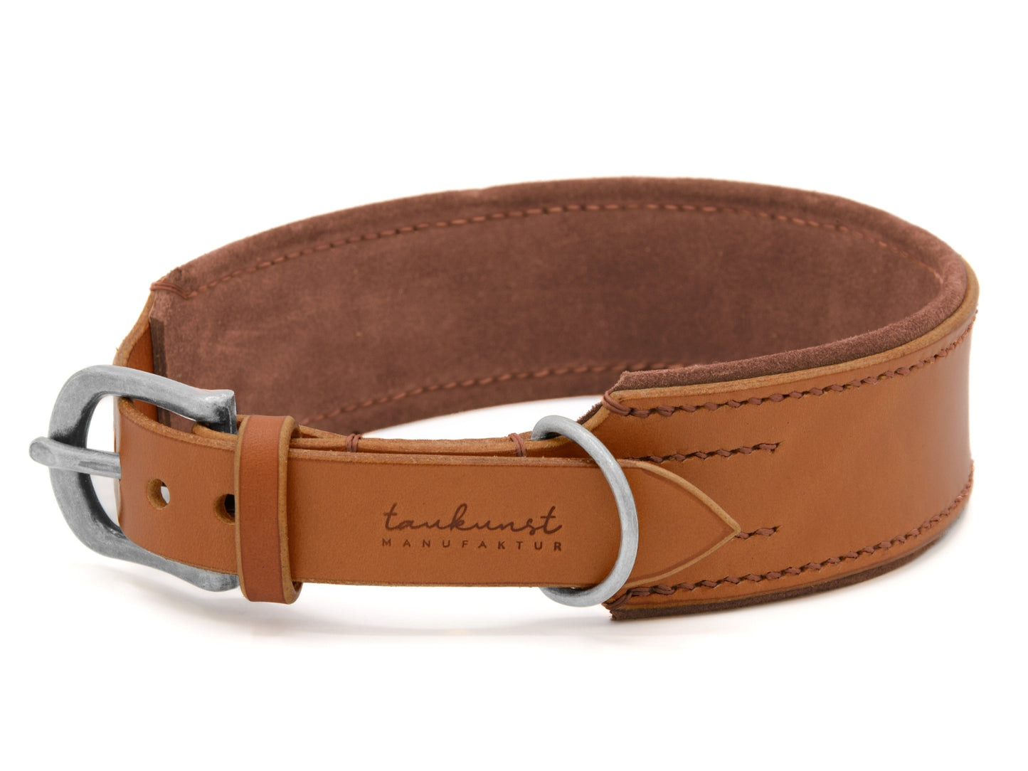 Lederhalsband 'Wildfang' Cognac
