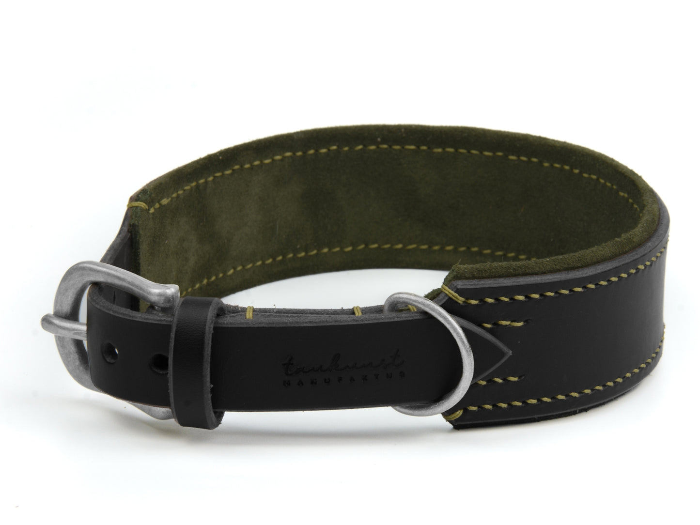 Lederhalsband 'Wildfang' Schwarz
