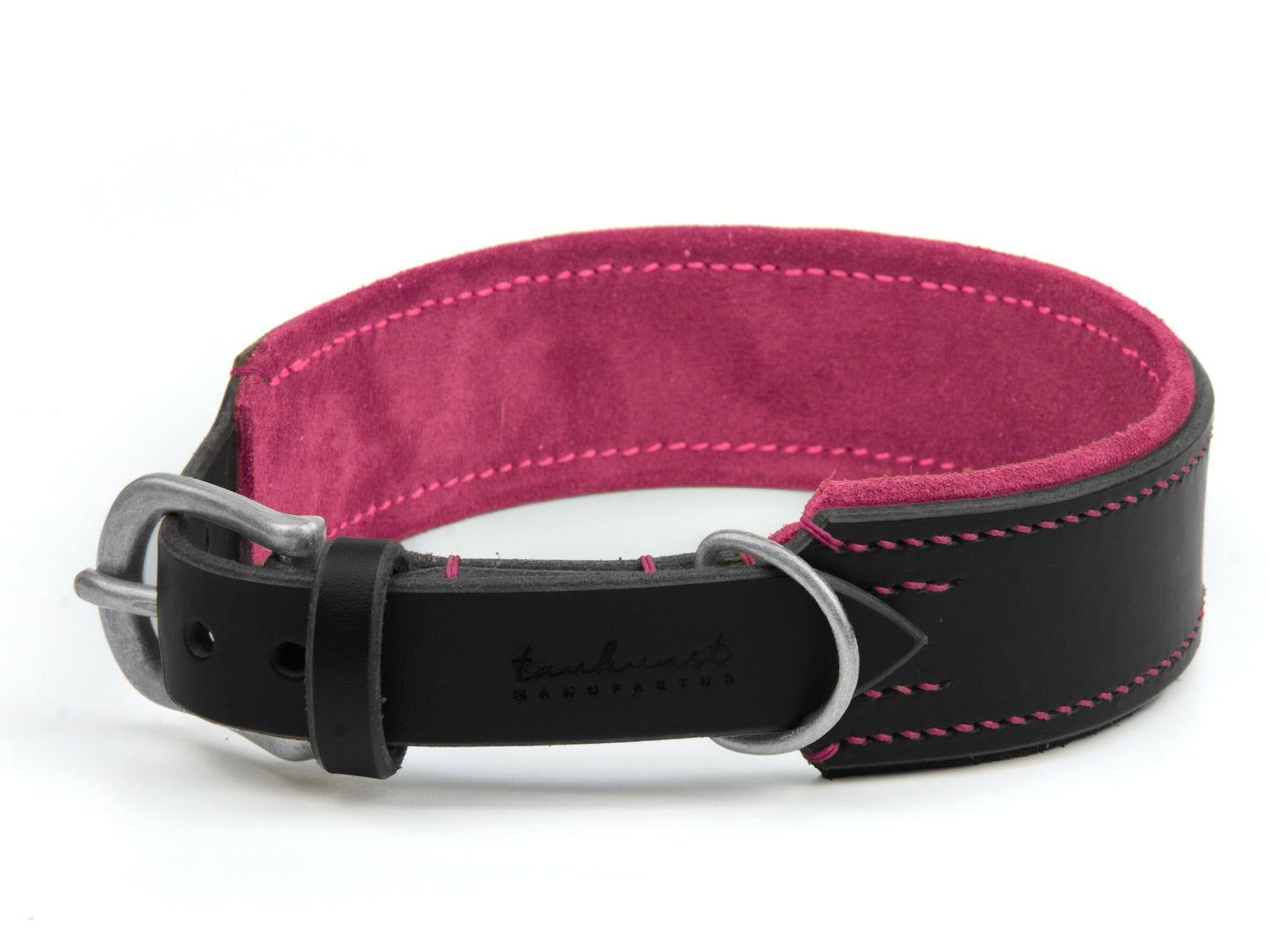 Lederhalsband 'Wildfang' Schwarz
