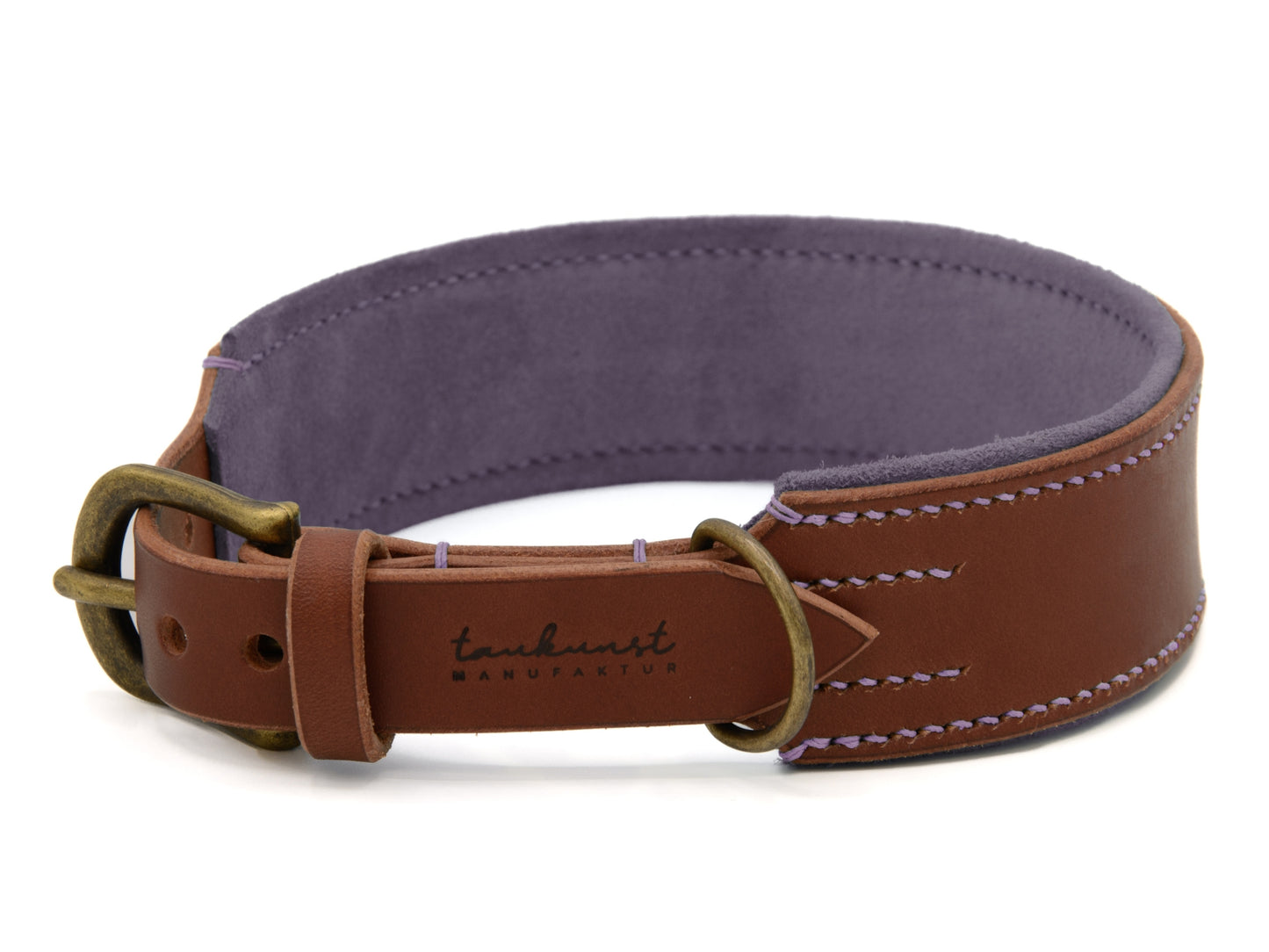 Lederhalsband 'Wildfang' Braun
