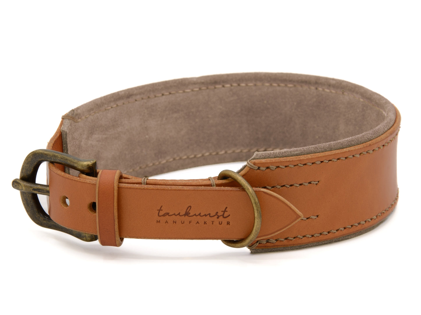 Lederhalsband 'Wildfang' Cognac
