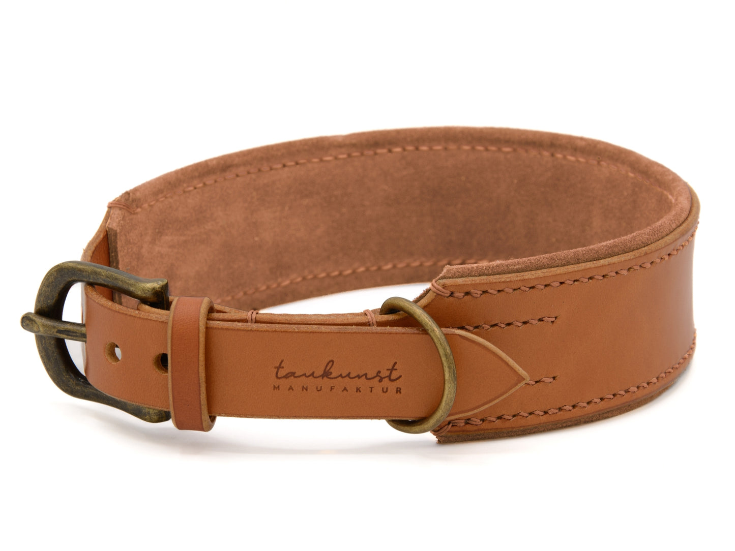 Lederhalsband 'Wildfang' Cognac
