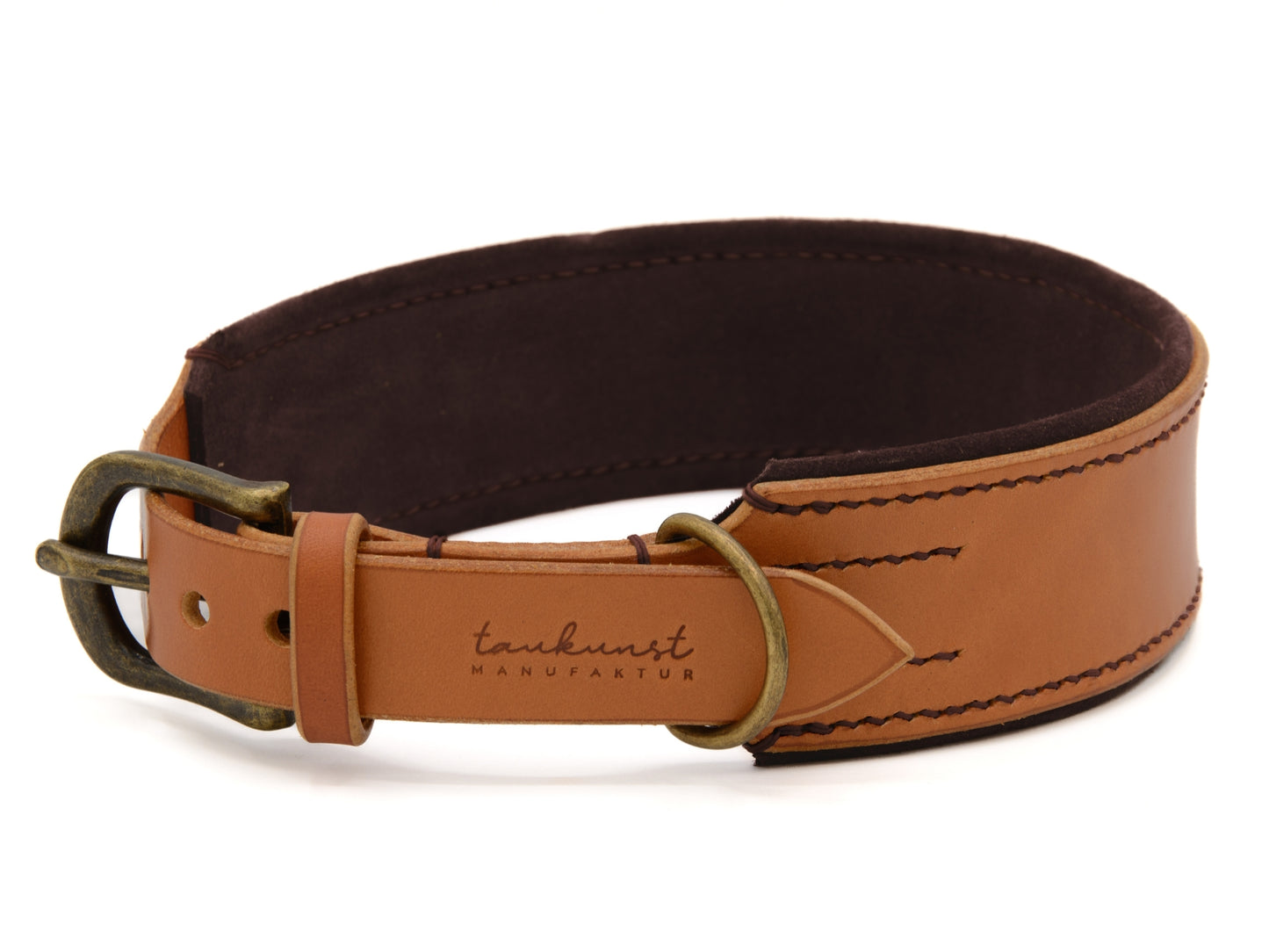 Lederhalsband 'Wildfang' Cognac
