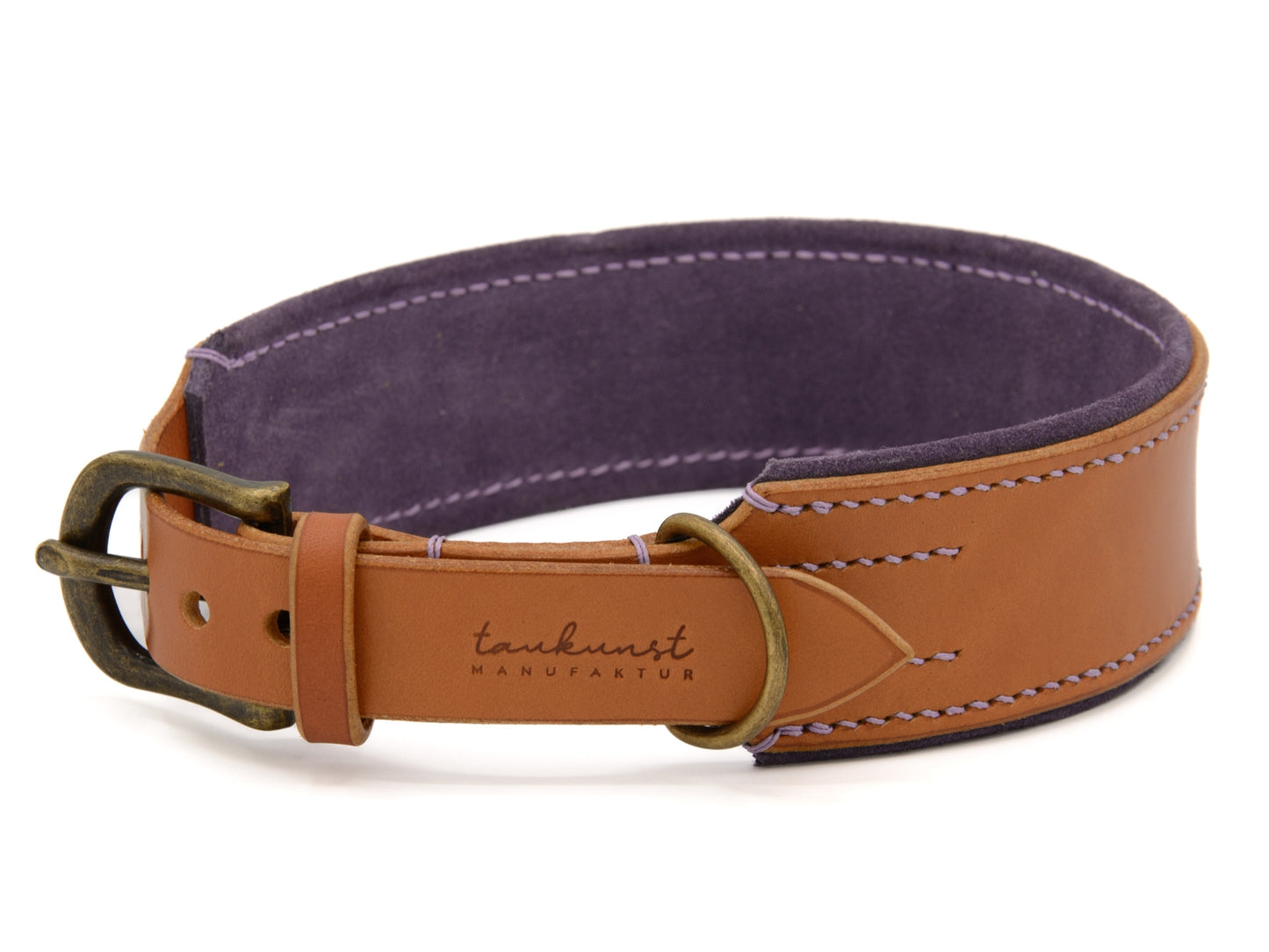 Lederhalsband 'Wildfang' Cognac
