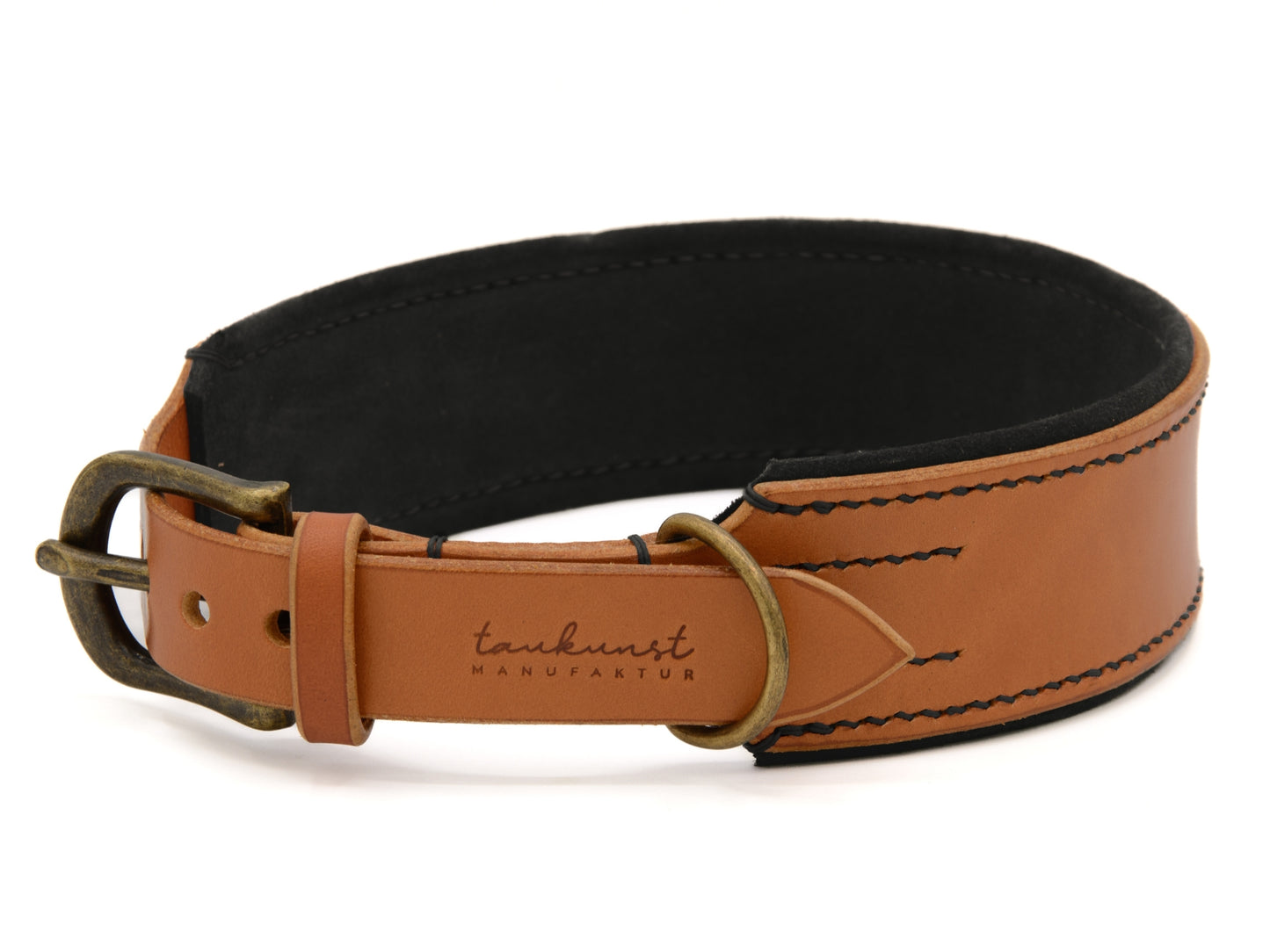 Lederhalsband 'Wildfang' Cognac
