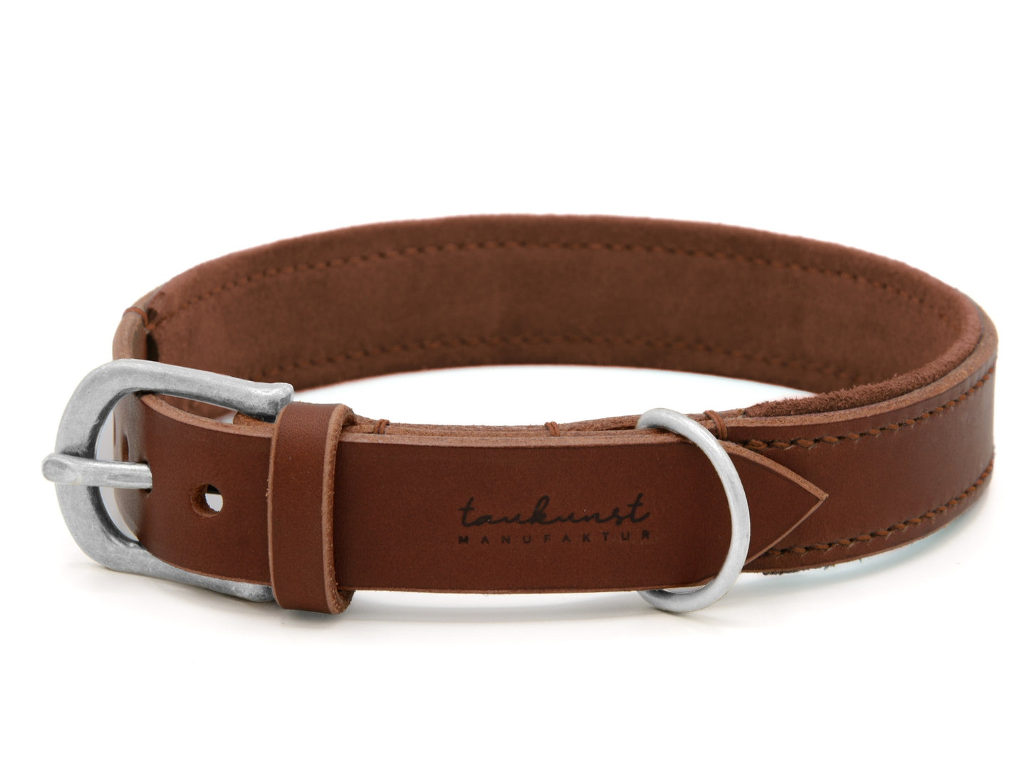 Lederhalsband 'Wildfang' Braun
