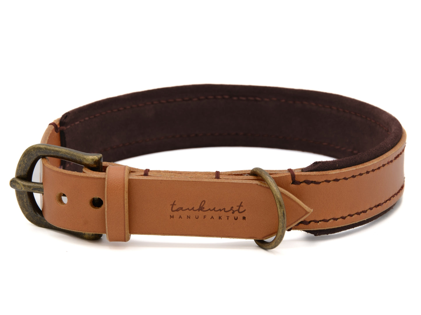 Lederhalsband 'Wildfang' Cognac
