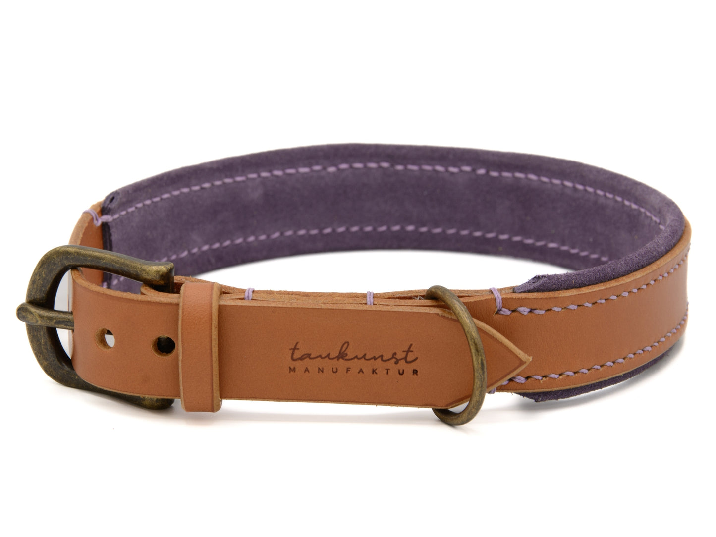 Lederhalsband 'Wildfang' Cognac
